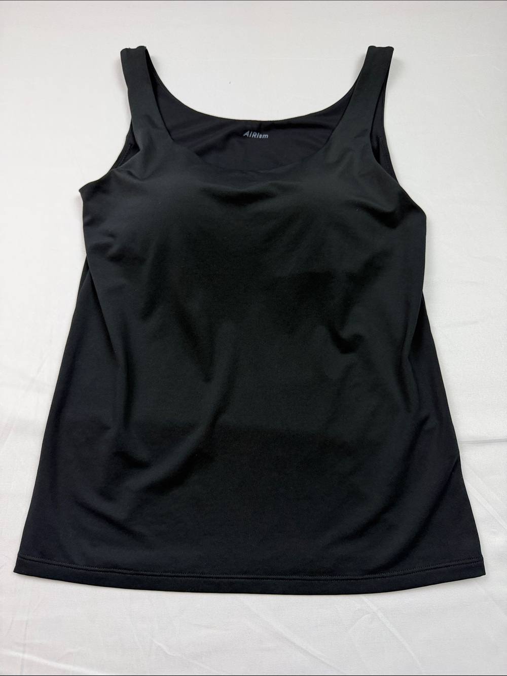 Uniqlo Black Scoop Neck Tank with Built in Bra
